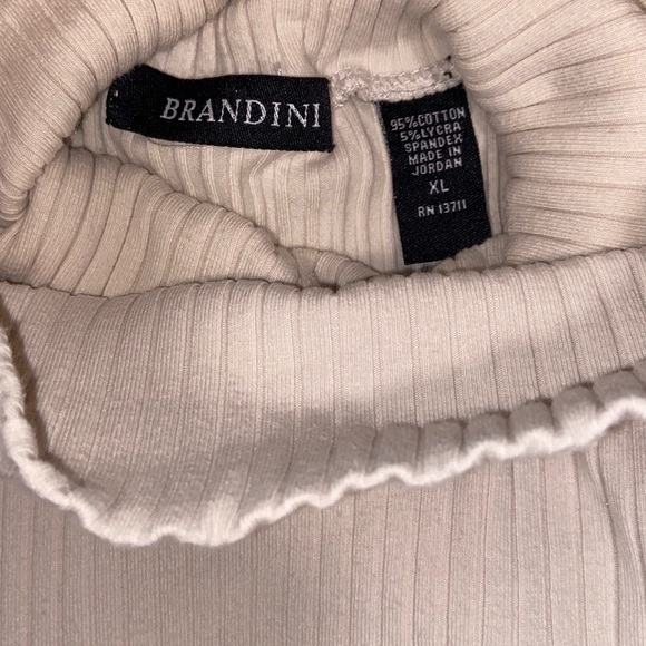 Vocal Cream and Tan Asymmetrical Tank Top - Picture 9 of 12